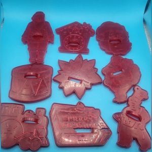 HRM Vintage Plastic Cookie Cutter Lot
